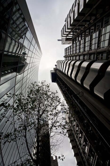 Papier peint  Bâtiments de Londres vus en contre-plongée