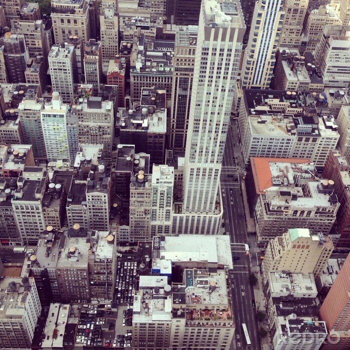 Papier peint  Bâtiments New York vue aérienne