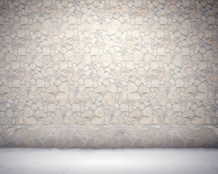 Papier peint  Beau mur de pierre clair