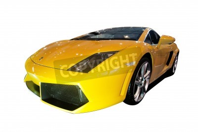 Papier peint  Beijing, Chine, le 23 Avril, 2012: Pékin international auto show, ford voiture de sport Lamborghini locale, Beijing, en Avril 2012,