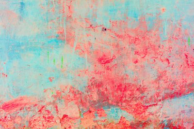 Papier peint  Béton abstrait rose et bleu