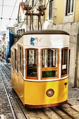 Papier peint   Bica funicular in Lisbon, Portugal 