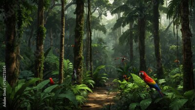 Papier peint  bird of paradise flower