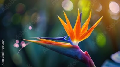 Papier peint  Bird of paradise flower Strelitzia reginae. natural background