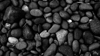 black stone background, pebble beach stone floor