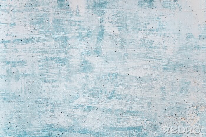 Papier peint  Blank grunge concrete wall blue sea color paint for texture. vintage background