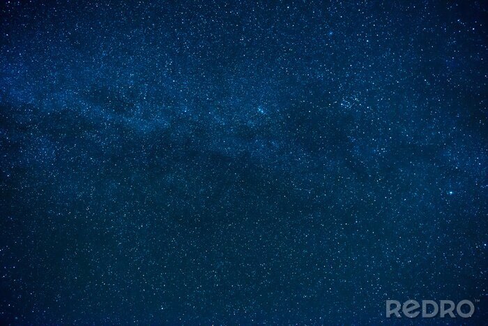 Papier peint  Bleu ciel nocturne avec de nombreuses stars