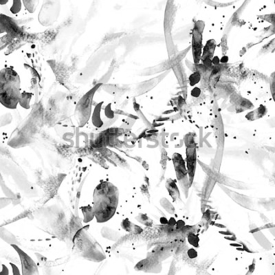 Papier peint  Boho traces de pinceau