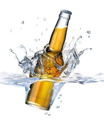 Papier peint  Boisson bouteille dans l'eau