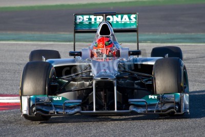 Papier peint  Bolide de Schumacher en Espagne