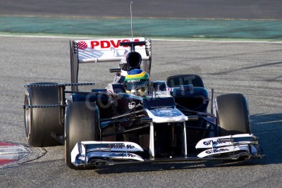 Papier peint  Bolide sur la piste de course en Espagne