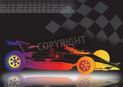 Papier peint  Bolide version néon