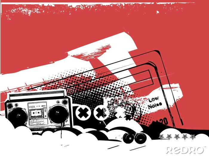 Papier peint  Boombox