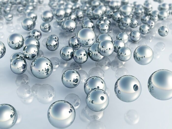 Papier peint  Boules 3d dispersées