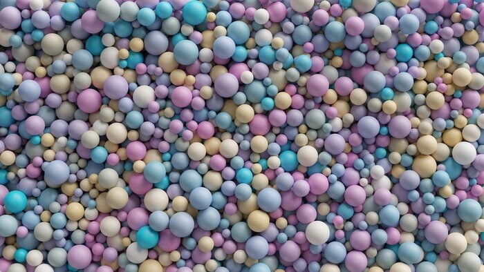 Papier peint  Boules avec des couleurs pastel