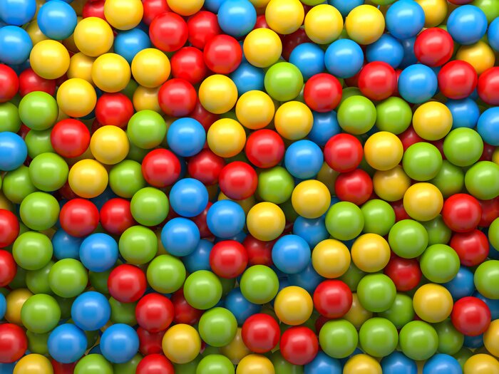 Papier peint  Boules colorées