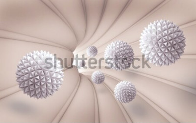 Papier peint  Boules de cristal effet de profondeur