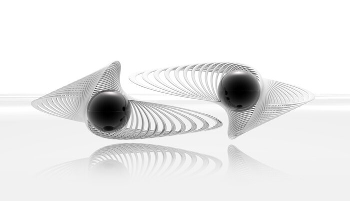 Papier peint  Boules tridimensionnelles abstraites