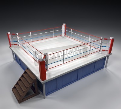 Papier peint  Boxe 3d ring