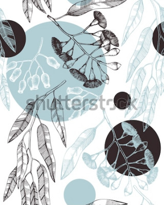 Papier peint  Branches d'eucalyptus