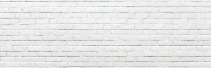 Papier peint  Brique blanche coupée de manière irrégulière