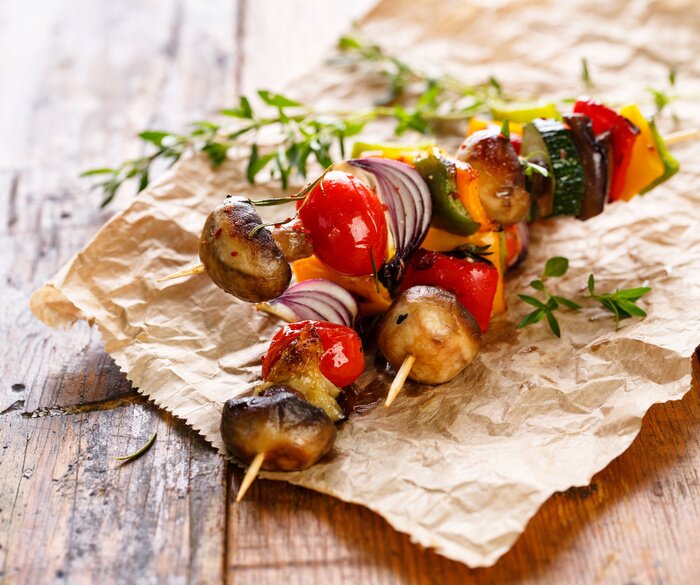Papier peint  Brochettes de légumes