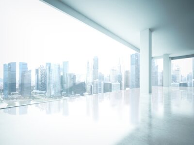 Papier peint  Bureau moderne avec vue sur la ville