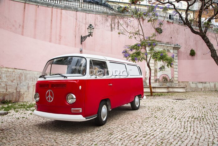 Papier peint  Bus rétro en Italie