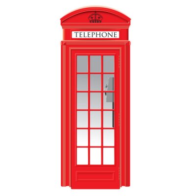 Cabine téléphonique rouge - Londres - vecteur