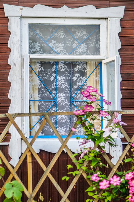 Papier peint  Cadre de fenêtre décoratif