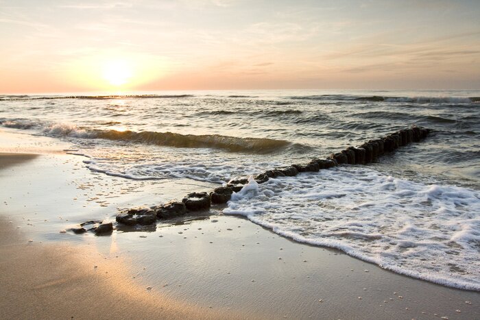 Papier peint  Calme coucher de soleil