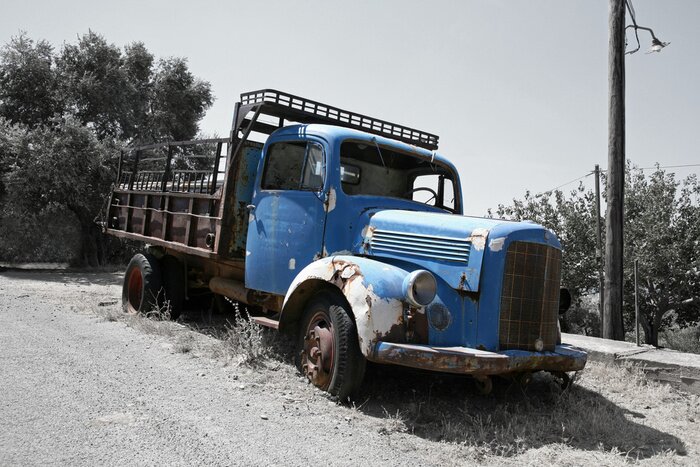Papier peint  camion de ferraille