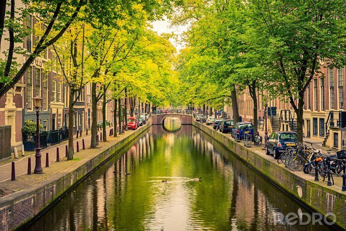 Papier peint  Canal passant par Amsterdam