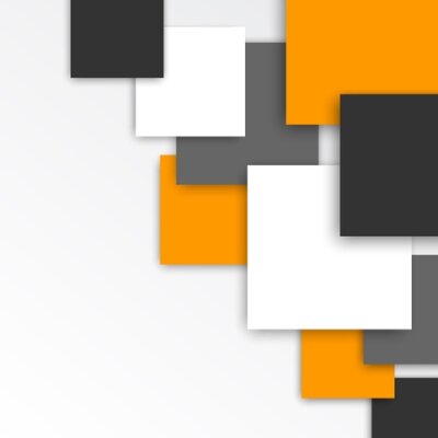 Papier peint  Carrés blancs jaunes et noirs