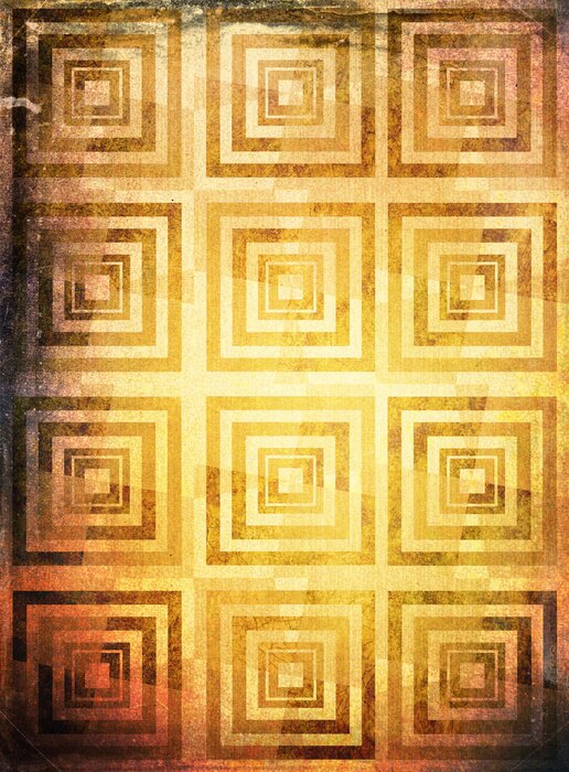 Papier peint  Carrés style vintage