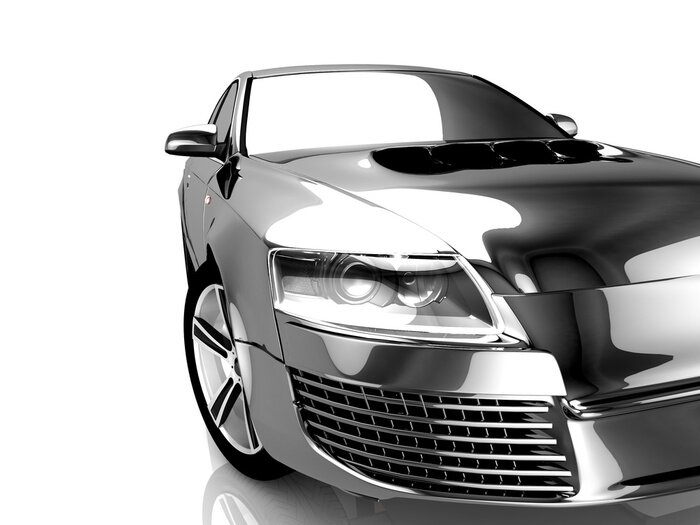 Papier peint  Carrosserie de voiture couleur cendre