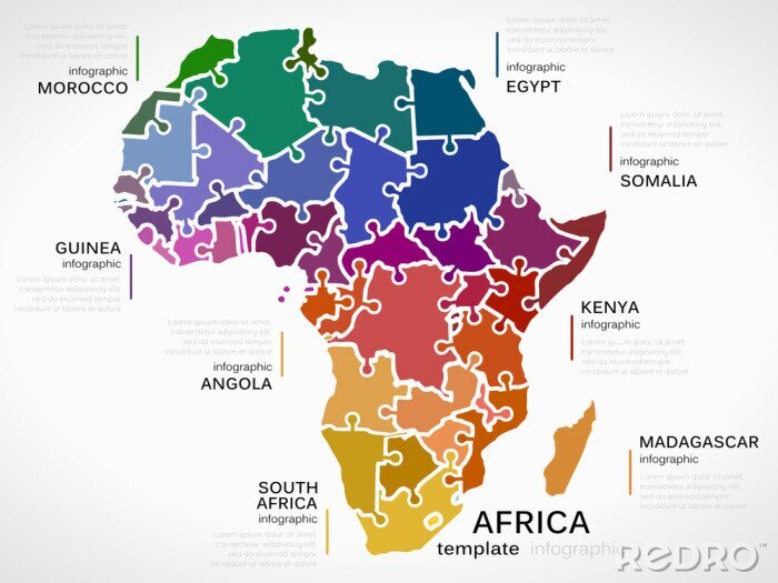 Papier peint  Carte de l'Afrique