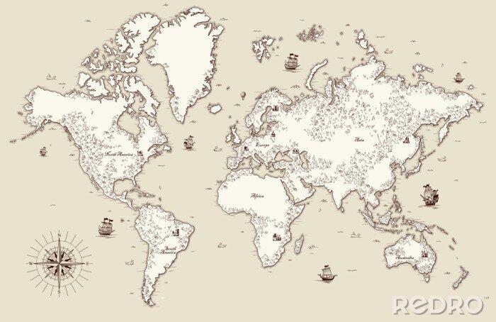 Papier peint  Carte décorative en détresse