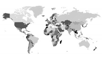 Papier peint  Carte du monde
