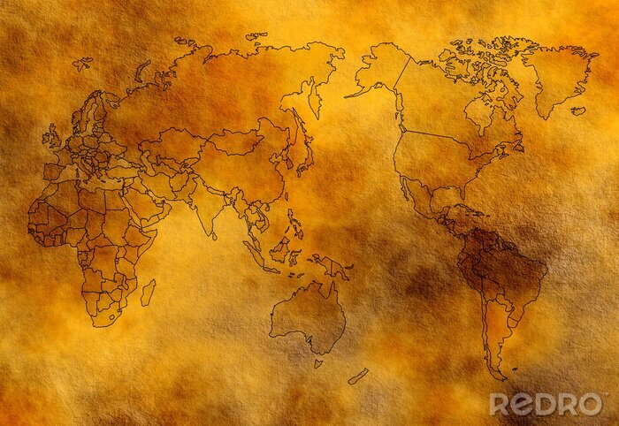 Papier peint  carte du monde