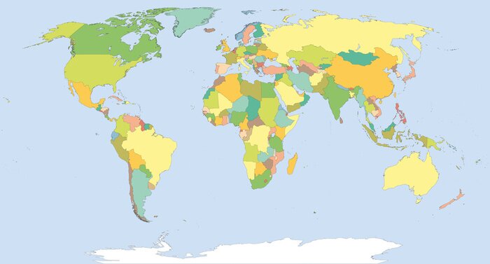 Papier peint  Carte du monde