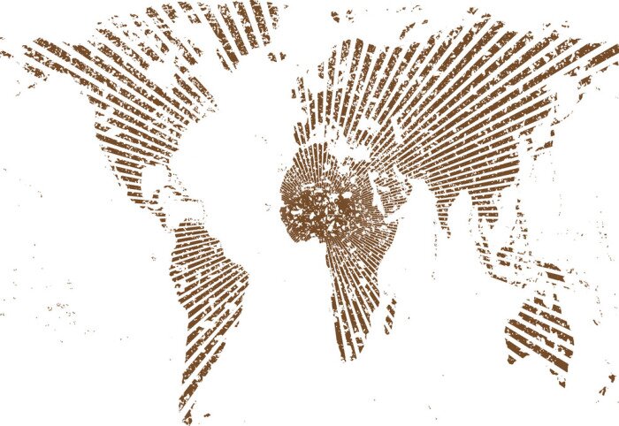 Papier peint  Carte du monde