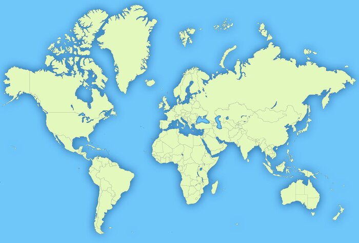 Papier peint  Carte du monde
