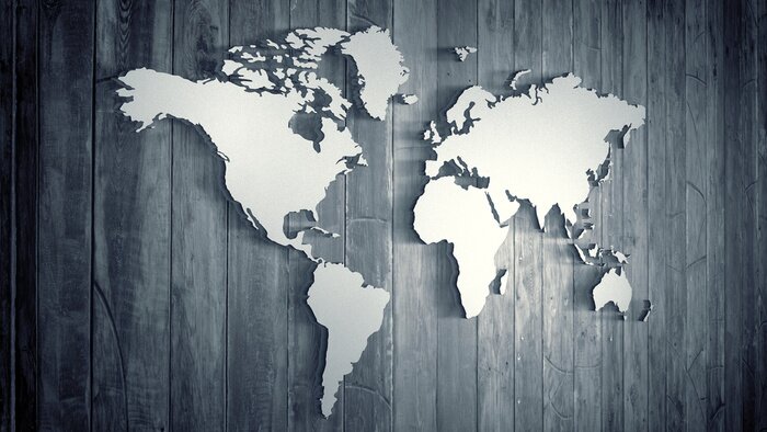 Papier peint  Carte du monde