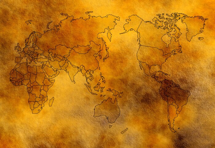 Papier peint  carte du monde