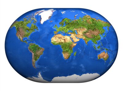 Carte du monde globe 3D