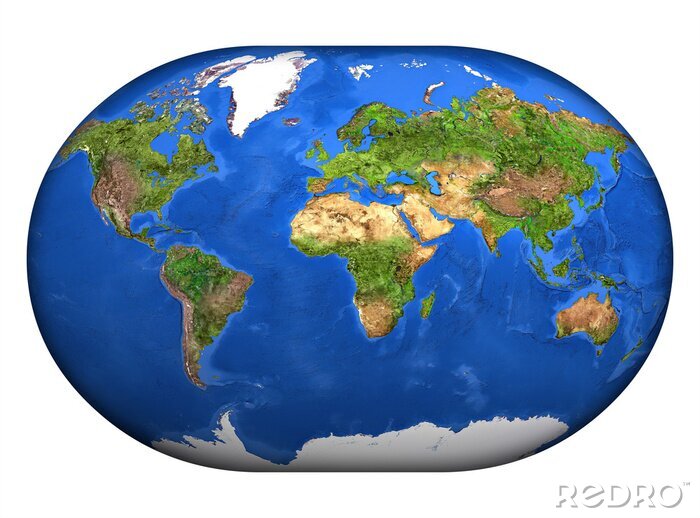 Papier peint  Carte du monde globe 3D