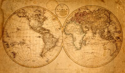 Carte du monde très ancienne