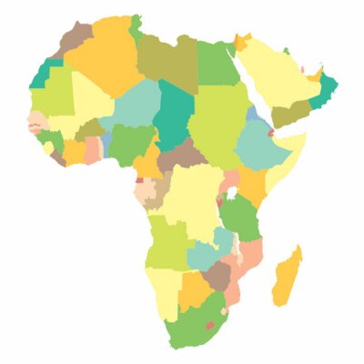 Carte politique de l'Afrique