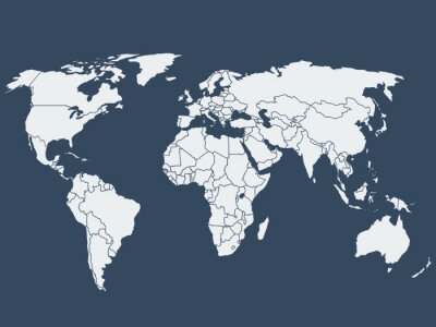 Carte vecteur mondiale illustration